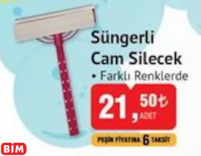 SÜNGERLİ CAM SİLECEK